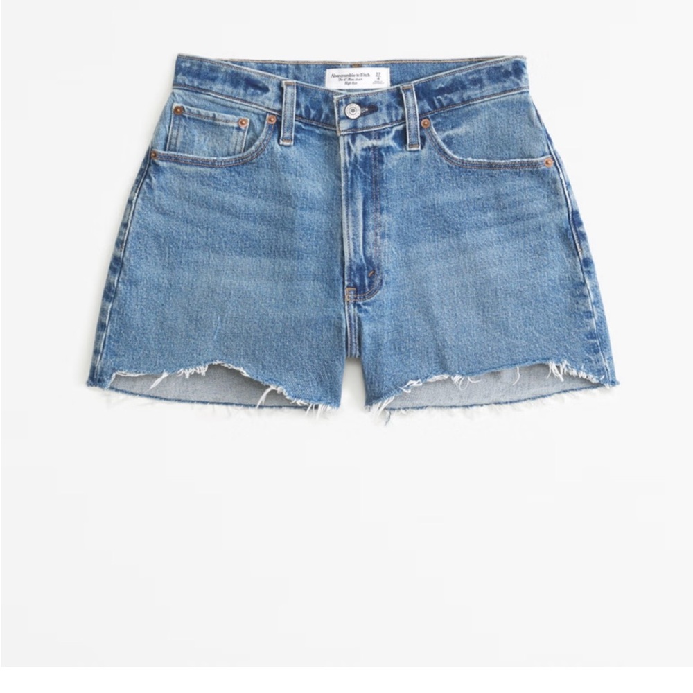 Abercrombie & Fitch Curve Love High Rise 4" Mom Short, Size 28